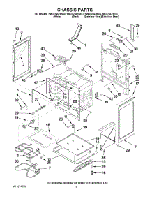 03 - Chassis Parts parts for Maytag Range YMER7662WB0 from AppliancePartsPros.com