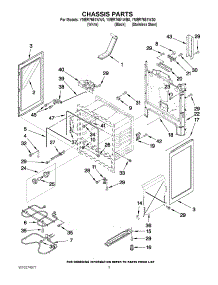 03 - Chassis Parts parts for Maytag Range YMER7651WW0 from AppliancePartsPros.com