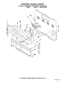 02 - Control Panel Parts parts for Maytag Range YMER7660WS0 from AppliancePartsPros.com
