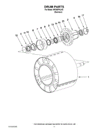 08 - Drum Parts parts for Maytag Washer MFS50PNJVS from AppliancePartsPros.com