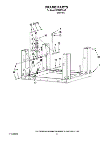 10 - Frame Parts parts for Maytag Washer MFS50PNJVS from AppliancePartsPros.com