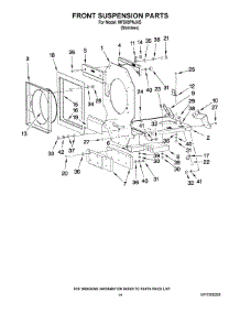 11 - Front Suspension Parts parts for Maytag Washer MFS50PNJVS from AppliancePartsPros.com
