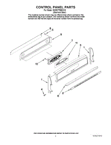 02 - Control Panel Parts parts for Maytag Range MGR6775BDS19 from AppliancePartsPros.com