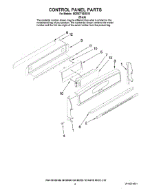 02 - Control Panel Parts parts for Maytag Range MGR6775BDB18 from AppliancePartsPros.com
