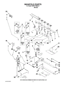 03 - Manifold Parts parts for Maytag Range MGR6775BDQ17 from AppliancePartsPros.com