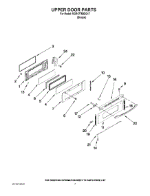 05 - Upper Door Parts parts for Maytag Range MGR6775BDQ17 from AppliancePartsPros.com