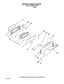 05 - Upper Door Parts parts for Maytag Range MGR6875ADW27 from AppliancePartsPros.com