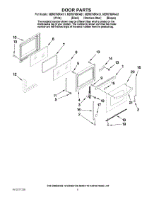 04 - Door Parts parts for Maytag Range MER5765RAS1 from AppliancePartsPros.com