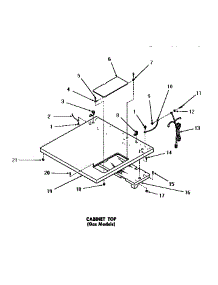 08 - Cabinet Top parts for Amana Dryer DG3020 from AppliancePartsPros.com