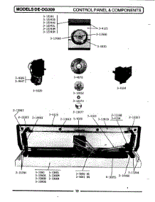 02 - Control Panel & Components parts for Maytag Dryer DG309 from AppliancePartsPros.com