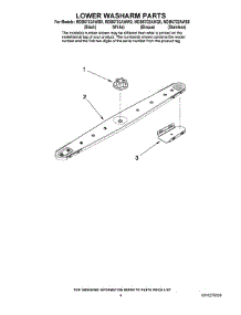 04 - Lower Washarm Parts parts for Maytag Dishwasher MDB6702AWQ0 from AppliancePartsPros.com