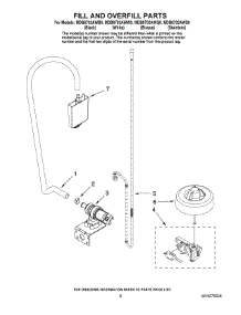 06 - Fill And Overfill Parts parts for Maytag Dishwasher MDB6702AWS0 from AppliancePartsPros.com