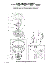 08 - Pump And Motor Parts parts for Maytag Dishwasher MDBH955AWB0 from AppliancePartsPros.com