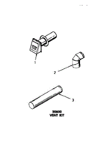 04 - 20600 Vent Kit parts for Amana Dryer DG3250 from AppliancePartsPros.com