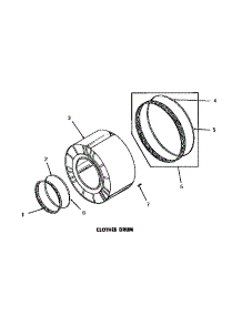08 - Clothes Drum parts for Amana Dryer DG3250 from AppliancePartsPros.com