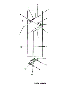 10 - Door Release parts for Amana Dryer DG3250 from AppliancePartsPros.com
