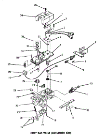 05 - 53377 Gas Valve (Natural / Mixed Gas) parts for Amana Dryer DG3261 from AppliancePartsPros.com