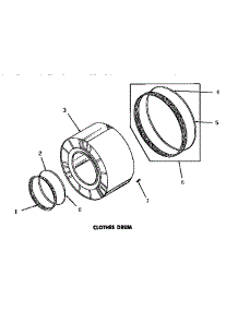09 - Clothes Drum parts for Amana Dryer DG3280 from AppliancePartsPros.com