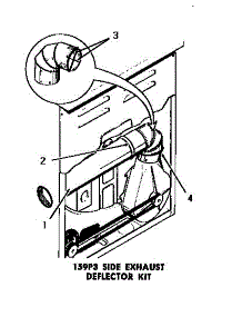 03 - 159P3 Side Exhaust Deflector Kit parts for Amana Dryer DG3281 from AppliancePartsPros.com