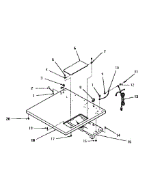 07 - Cabinet Top parts for Amana Dryer DG3291 from AppliancePartsPros.com