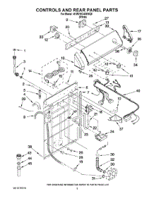 02 - Controls And Rear Panel Parts parts for Maytag Washer 4KMVWC405WQ0 from AppliancePartsPros.com