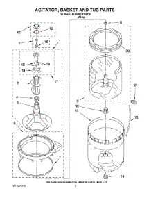 03 - Agitator, Basket And Tub Parts parts for Maytag Washer 4KMVWC405WQ0 from AppliancePartsPros.com