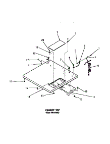 07 - Cabinet Top parts for Amana Dryer DG3331 from AppliancePartsPros.com