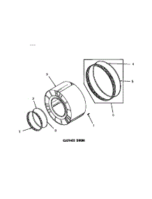 08 - Clothes Drum parts for Amana Dryer DG3331 from AppliancePartsPros.com