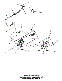 15 - Free Standing Pilot Bnr & Bnr Conv Kits parts for Amana Dryer DG3331 from AppliancePartsPros.com