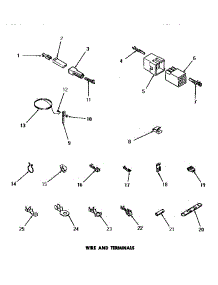 25 - Wire Terminals parts for Amana Dryer DG3331 from AppliancePartsPros.com
