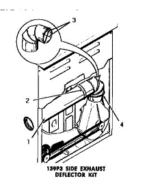 02 - 159P3 Side Exhaust Deflector Kit parts for Amana Dryer DG3341 from AppliancePartsPros.com