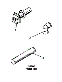04 - 20600 Vent Kit parts for Amana Dryer DG3341 from AppliancePartsPros.com