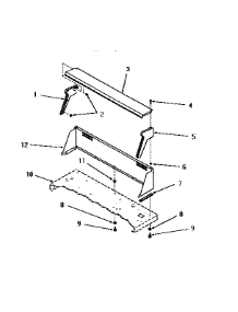 09 - Control Hood parts for Amana Dryer DG3341 from AppliancePartsPros.com