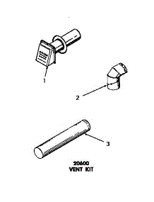 04 - 20600 Vent Kit parts for Amana Dryer DG3350 from AppliancePartsPros.com