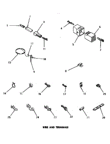 22 - Wire & Terminals parts for Amana Dryer DG3350 from AppliancePartsPros.com