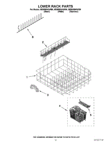 10 - Lower Rack Parts parts for Maytag Dishwasher MDB8959AWB0 from AppliancePartsPros.com