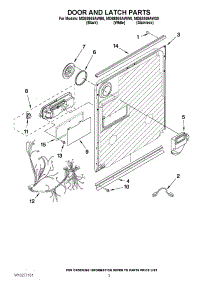 03 - Door And Latch Parts parts for Maytag Dishwasher MDB8959AWS0 from AppliancePartsPros.com
