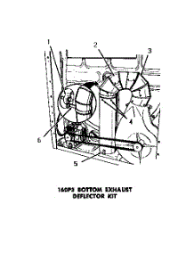 03 - 160P3 Bottom Exhaust Deflector Kit parts for Amana Dryer DG3630 from AppliancePartsPros.com