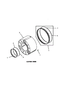 08 - Clothes Drum parts for Amana Dryer DG3630 from AppliancePartsPros.com