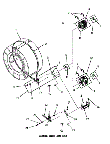 18 - Motor, Idler & Belt parts for Amana Dryer DG3630 from AppliancePartsPros.com