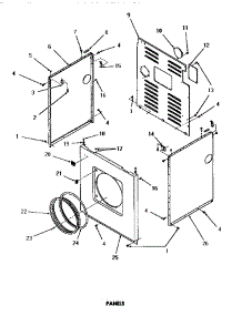 19 - Panels parts for Amana Dryer DG3630 from AppliancePartsPros.com