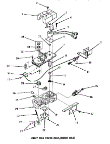 06 - 53377 Gas Valve (Nat.  /  Mixed Gas) parts for Amana Dryer DG3680 from AppliancePartsPros.com