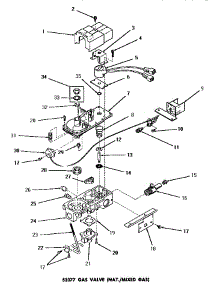 06 - 53377 Gas Valve (Nat.  /  Mixed) parts for Amana Dryer DG6060 from AppliancePartsPros.com