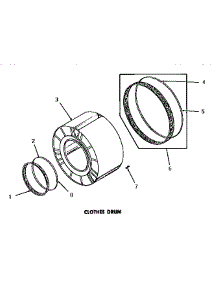09 - Clothes Drum parts for Amana Dryer DG6060 from AppliancePartsPros.com