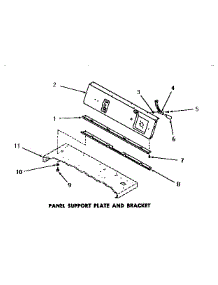 22 - Panel Support Plate & Bracket parts for Amana Dryer DG6060 from AppliancePartsPros.com