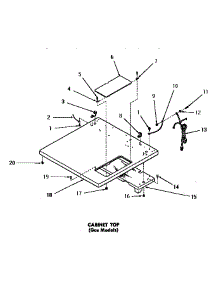 08 - Cabinet Top parts for Amana Dryer DG6061 from AppliancePartsPros.com