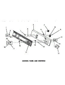 11 - Control Panel & Controls parts for Amana Dryer DG6061 from AppliancePartsPros.com