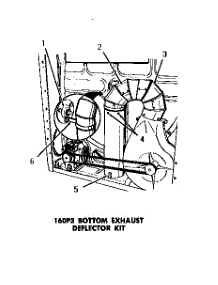 04 - 160P3 Bottom Exhaust Deflector Kit parts for Amana Dryer DG6090 from AppliancePartsPros.com