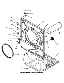 13 - Front Frame & Air Shroud parts for Amana Dryer DG6090 from AppliancePartsPros.com
