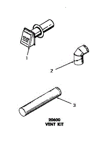 05 - 20600 Vent Kit parts for Amana Dryer DG6240 from AppliancePartsPros.com